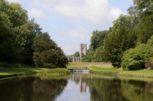 -2014-06-18 Fountains Abbey from lake1